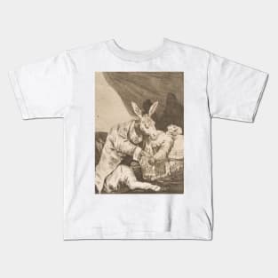 Of What Ill Will He Die? by Francisco Goya Kids T-Shirt